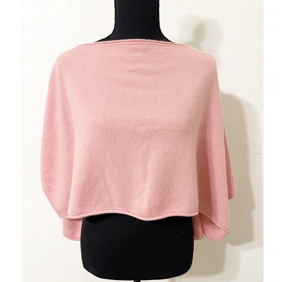 eris Cashmere Topper Pink Can be worn multiple ways including as a scarf/topper - Picture 2 of 6